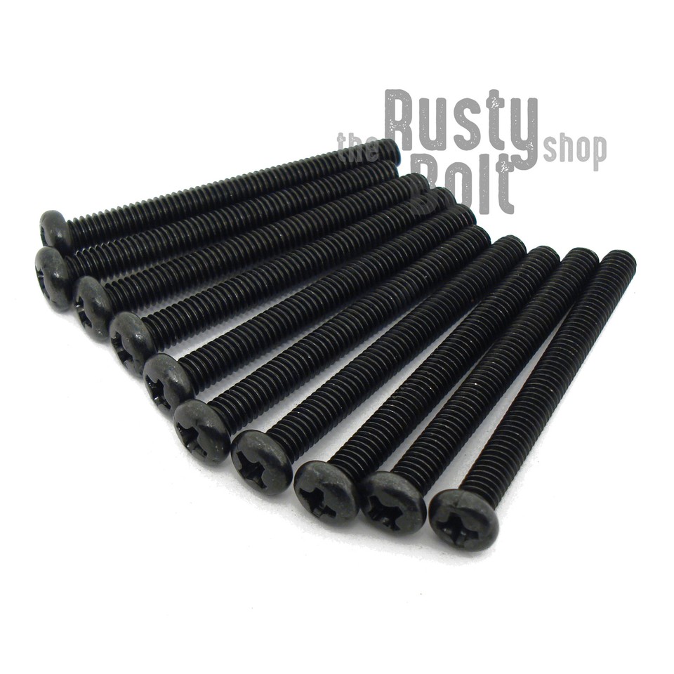 LOSI Flachkopfschrauben, M4 X 30 Mm, Schwarzoxid – 10 Stück, Stahl, Für RC-Modelle & Bastelprojekte