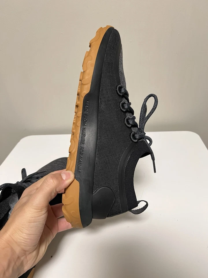 AllBirds Mens Trail Runner SWT Natural Black (Rugged Khaki Sole) US 12 EU 45 - Image 4 of 4
