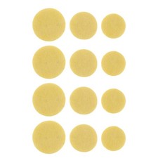 1 Set Yellow Piccolo Hole Plugs Soft Fabric Key Covers for Band Instruments