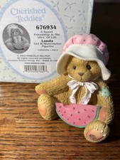 Cherished Teddies Go Collect.com Exclusive Ltd Ed Londa Girl with Watermelon