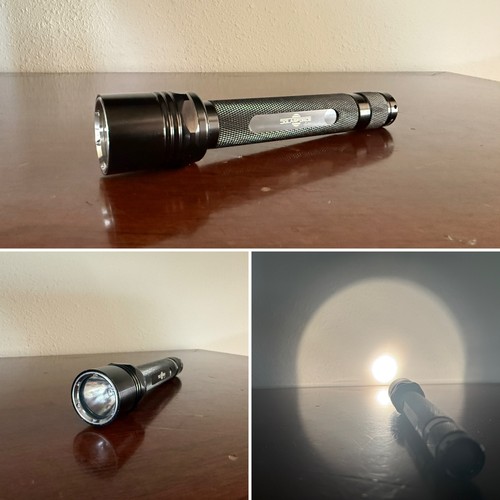 Rare SolarForce L2r Flashlight 2xAA Tube w/9volt Xenon Worldwide Shipping