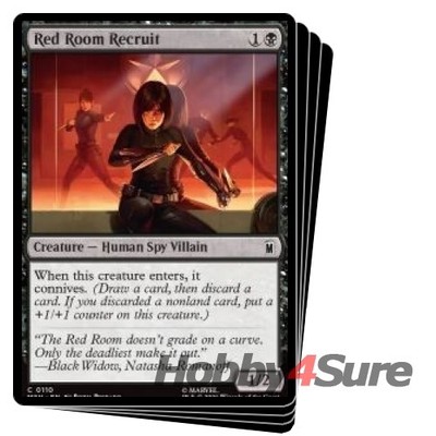 Red Room Recruit X4 M/NM Magic: The Gathering MTG Marvel Super Heroes