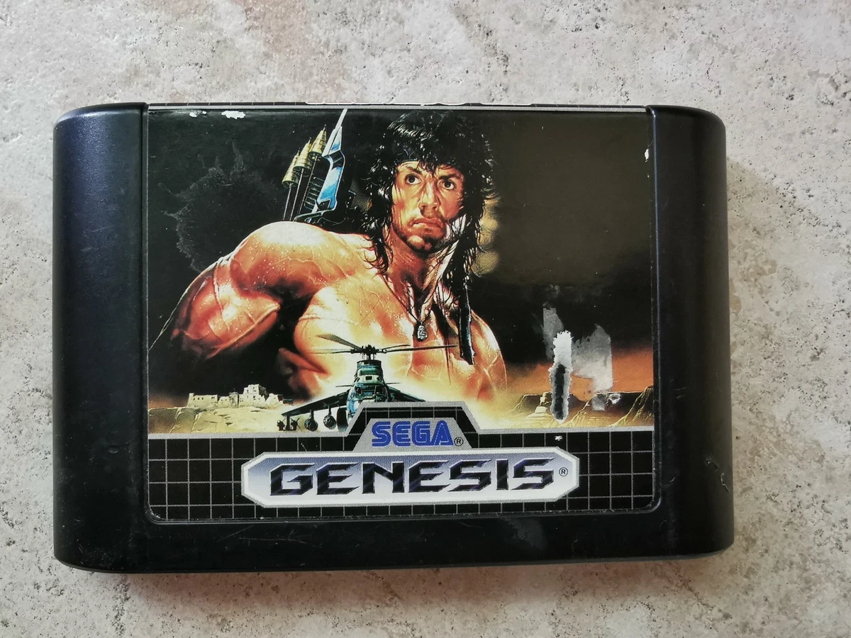 Jeu Vidéo Rambo 3 Version Originale Sur Sega Megadrive - Bon état, Boîtier Inclus