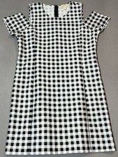 Michael Michael Kors Cotton Plaid Shift Checkered Dress Women’s XL -Short Sleeve