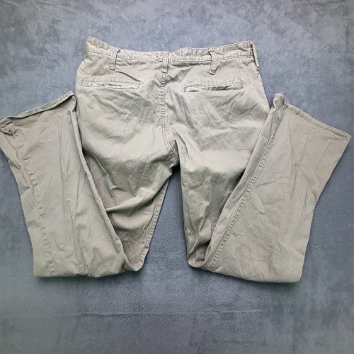 Mens Buckle BKE Casuals Jake Straight Beige Khaki Pants Size 34x32 - Picture 3 of 8