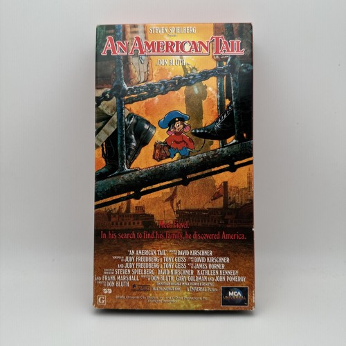 An American Tail - VHS - 1987 - MCA Home Video - OOP NOS Rare FS