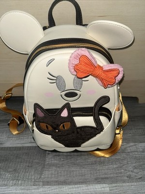 disney park glow loungefly mini backpack Face Minnie Pumpkin Magical Land of Collectibles pockets on each side Loungefly Disney Pluto Skellington Glow-In-The-Dark