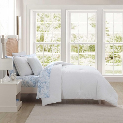Set Embossed Diamond Textured Bonus Bed Set Includes Comforter Shams Sheet Set a - Picture 7 of 9