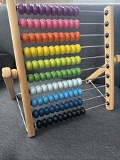 IKEA Rechenschieber Abakus Lernspielzeug Tischrechner Mehrfarbig Neuwertig