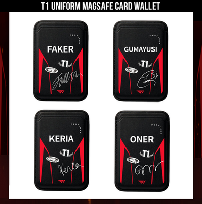 FAKER T1 Uniform Magsafe Card Case -2 Cards PU League of Legends