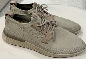 Wolf & Shepherd Men's Swiftknit Sneakers Shoes Light Beige Knit Size 13