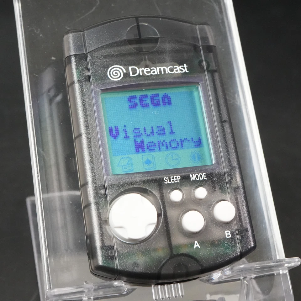 SEGA Dreamcast Visual Memory Unit Smoke Black HKT-7000 DC VMU w/ Battery Package - Image 4 of 4