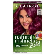 Clairol Natural Instincts Bold Hair Dye, Permanent Hair Color,F66 Dragon Fuchsia