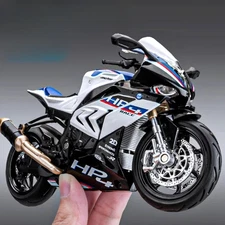 1:12 Scale HP4 Motorcycle Diecast Alloy Model LED Light Metal Collection Toy NEW