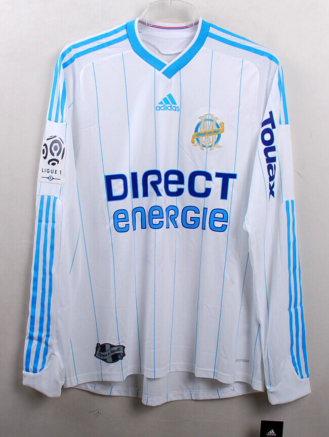 2009-10 Olympique Marseille Home L/S No.8 LUCHO Player Issue 2009-10 Olympique Marseille Home L/S No.8 LUCHO Player Issue