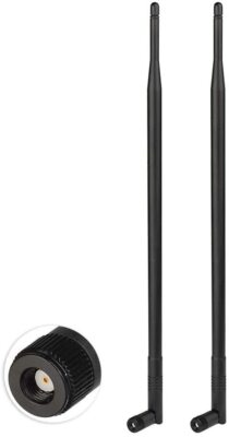 Eightwood WLAN Antenne 2.4G Antenne 12dBi RP SMA Antenne 2 Stücke für WiFi Card