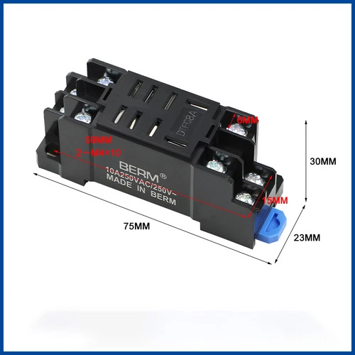 Socket Relay Base For PYF08A PTF08A PF085A 6 Pin 8 Pin 11 Pin 14 Pin -All Size - Picture 15 of 23