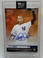 2020 Topps Now DEREK JETER HOF Inductee Certified Auto Issue 4/5 Fantastic card