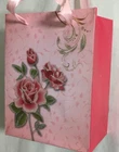 PAPER VALENTINES Glittered Flower CHRISTMAS BIRTHDAY WEDDING PARTY LOOT Gift BAG