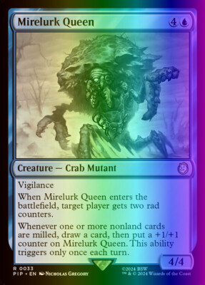 MTG Magic the Gathering Mirelurk Queen (33/1102) Fallout NM FOIL