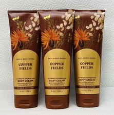3x ALL NEW Copper Fields 8 oz Ultimate Hydration Body Cream Bath  Body Works