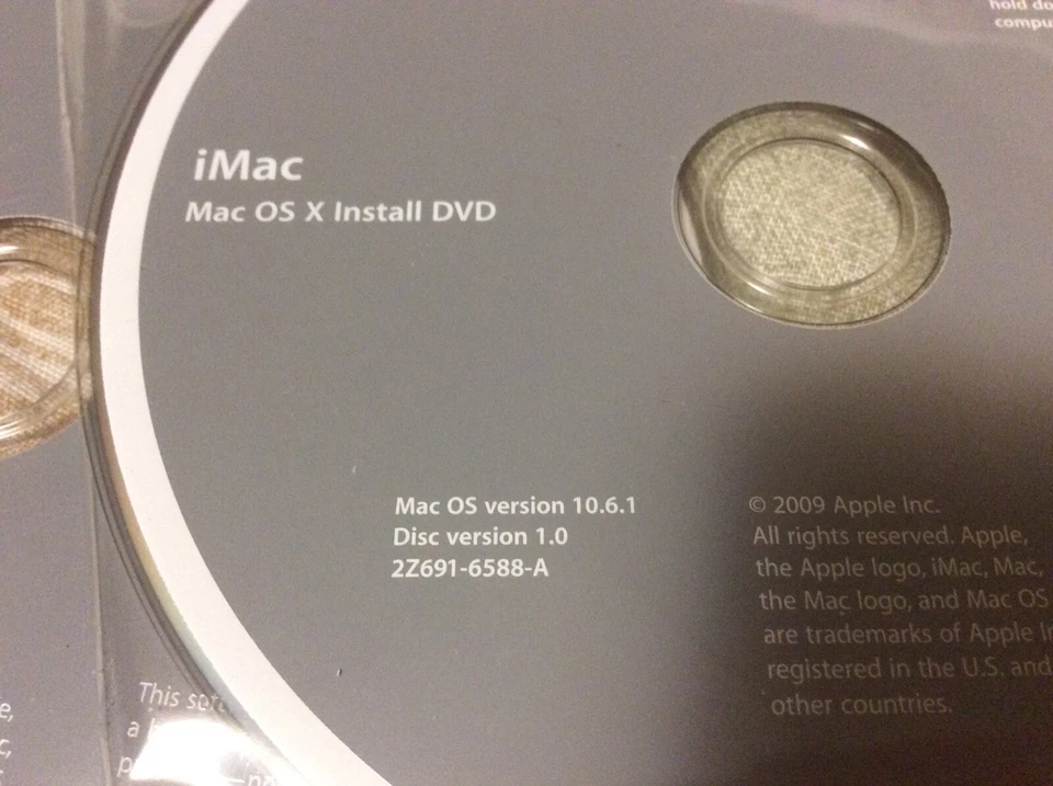 Genuine Operating System Apple Snow Leopard 10.6.x for mid & late 2009 iMacs - Image 3 of 3