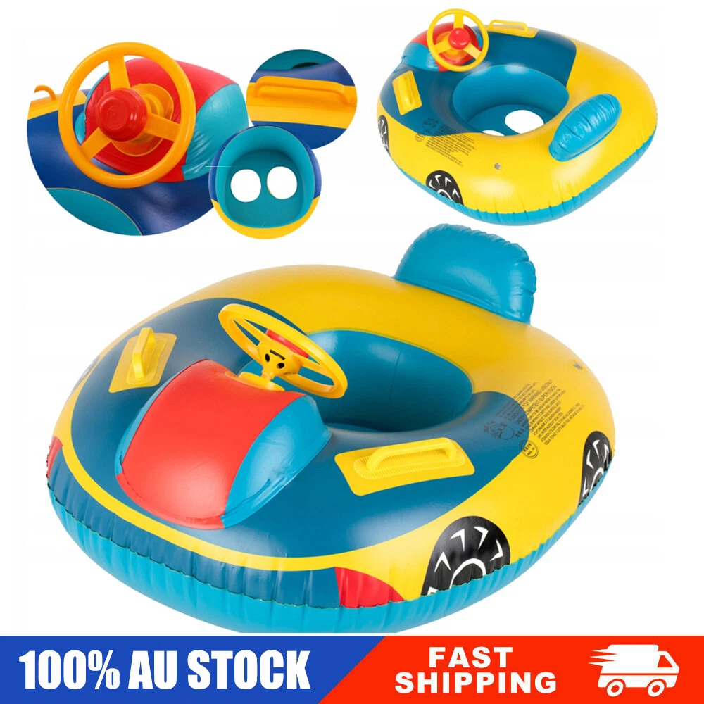Inflatable Car Baby Swimming Ring Toddler Pool Float Seat Boat