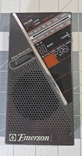 Vintage Emerson P3761 AM FM Radio Portable Handheld Telescopic Ant Tested