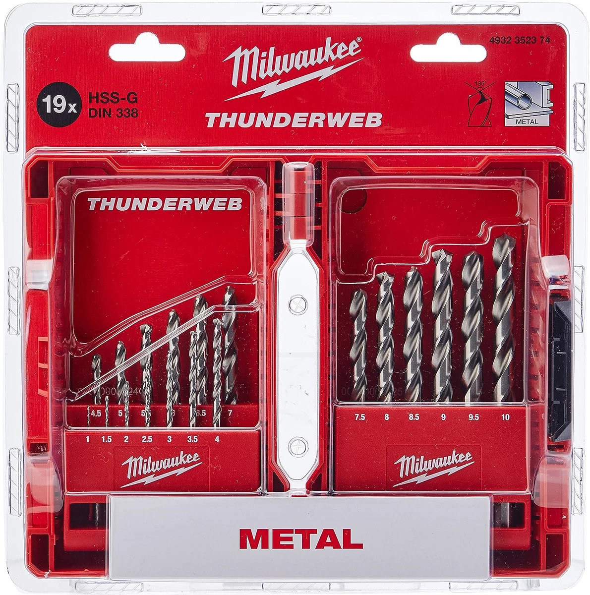 Milwaukee thunderweb drill bit set deals