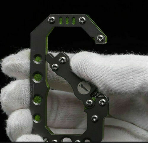 Nuevo Mosquetón Mochila Exterior EDC Llavero Anillo Escalada Seguridad Bloqueo Hebilla - Imagen 7 de 14