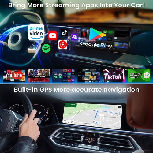 For BMW Carplay Multimedia Ai box CarPlay Ai Box Adapter with Youtube/Netflix US - Picture 2 of 8