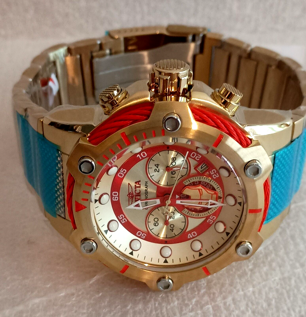 Marvel Comics Invicta 25781 52mm Speedway Iron Man LE #2941 Marvel Comics Invicta 25781 52mm Speedway Iron Man LE #2941