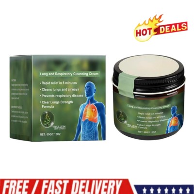 Mullein Lung Cleansing and Repairing Cream 60g - Clear Lungs Extra Strength