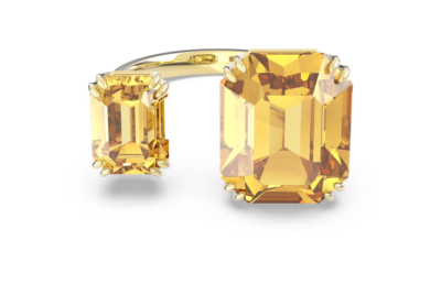 Swarovski 5600916 Anello aperto Millenia Taglio ottagonale Giallo
