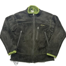 Vtg Patagonia Regulator R4 Polartec High Pile Fleece Jacket XL USA Zip Green