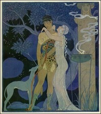 Phaedra And Hippolytus George Barbier 1934 Art Deco Mythology Print To Frame