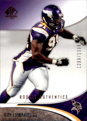 A7893- 2006 SP Authentic #174 Ray Edwards RC /1399