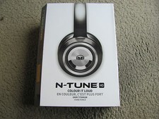 New Monster N-Tune HD Colour It Loud On-Ear Headphones Dark Titanium 128579-00