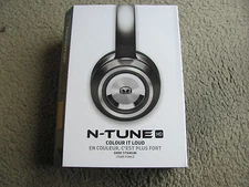 New Monster N-Tune HD Colour It Loud On-Ear Headphones Dark Titanium 128579-00