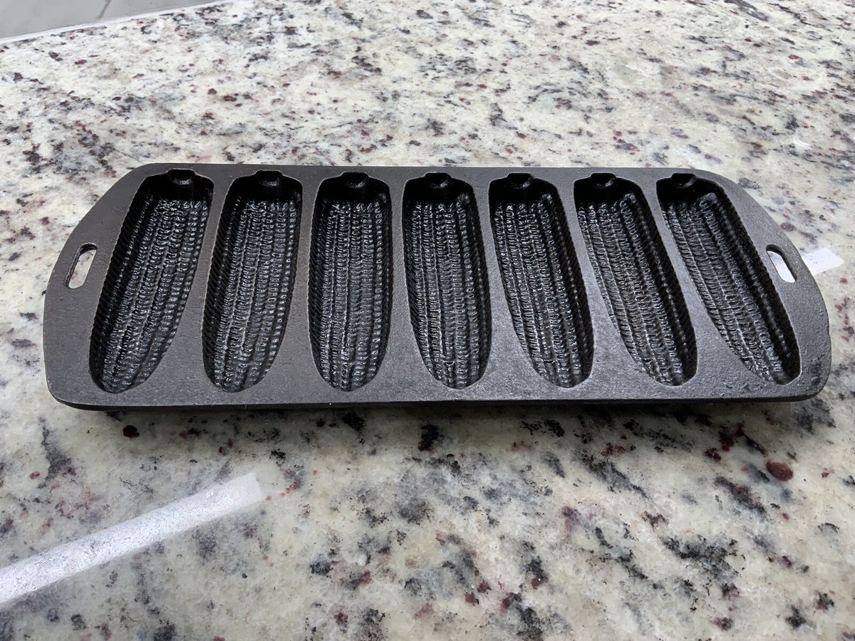 Vintage 27C Cast Iron Cornbread Corn Stick Muffin Pan, Ears, Restored