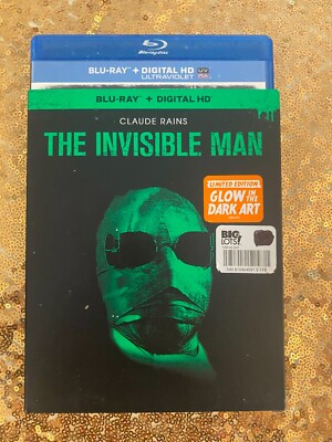 THE INVISIBLE MAN (1933; Claude Rains) [Blu-ray & Glow-In-The-Dark Slipcover]