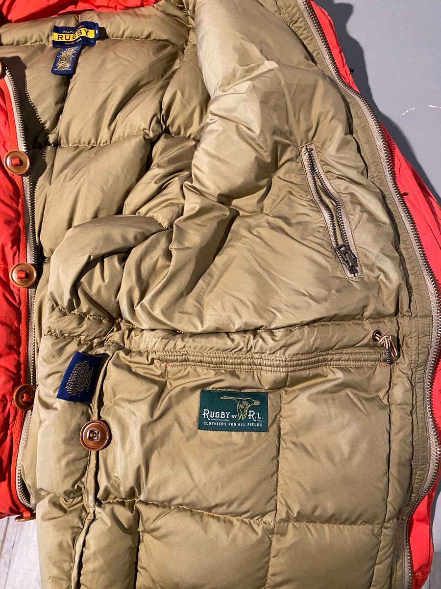 RUGBY Ralph Lauren ダウンジャケット Polo Ralph Lauren Rugby Vintage Down Parka Medium Orange