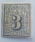 Hamburg stamps Mi Nr.4,Unused CV 250$.
