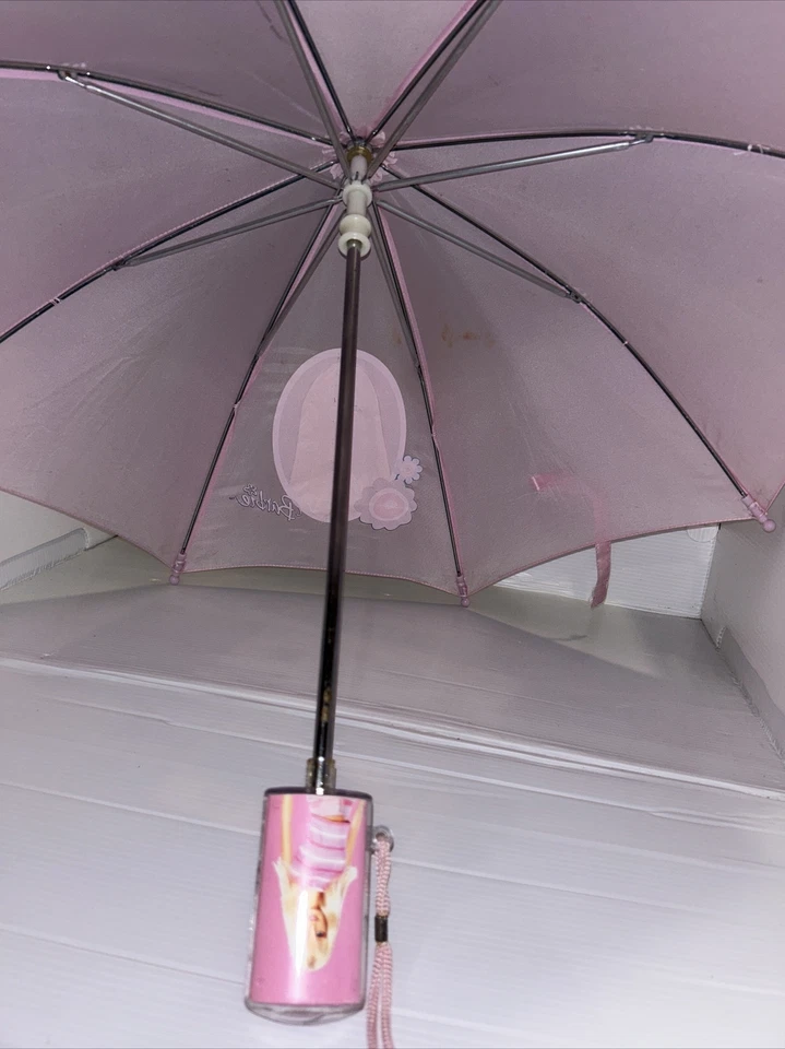 Paraguas vintage Barbie para niños marca usado 2005 - Mattel Foto 2 de 4