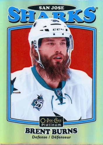 16/17 O-PEE-CHEE OPC PLATIN RETRO RAINBOW BRENT BURNS SHARKS *31954