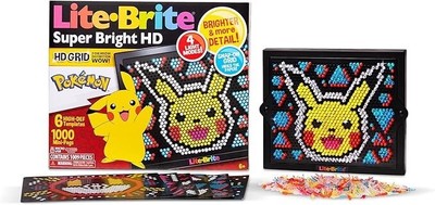 Lite Brite Super Bright HD, Pokemon Edition - Creative Retro Light-Up Screen   E