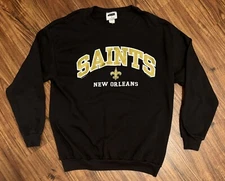 Vintage 2000 VF Knitwear New Orlean Saints NFL Football Crewneck Sweatshirt 