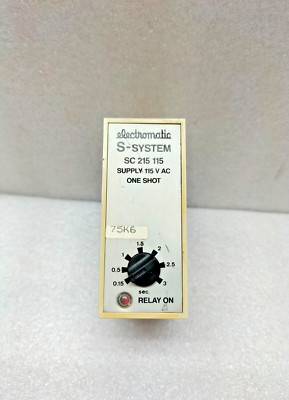 ELECTROMATIC S-SYSTEM SC 215 115 ONE SHOT TIMER 0,15-3 SEC - 120VAC/45-65Hz/2W