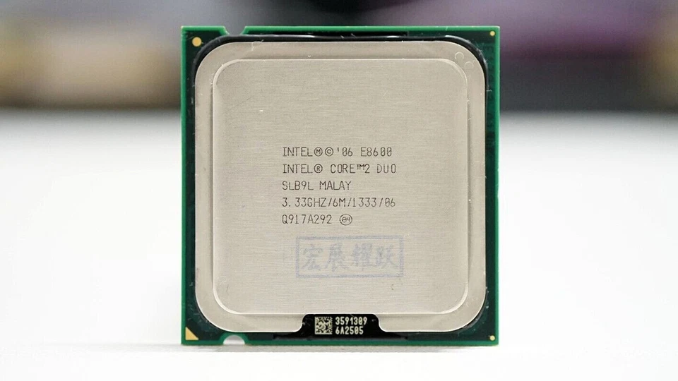 Intel Core 2 Duo E8600 SLB9L 3.33GHz LGA 775 Dual-Core Desktop Processor CPU - Image 2 of 3