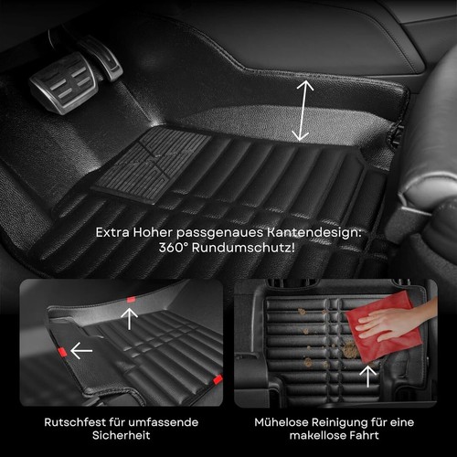Juego Alfombrillas Coche 5D Premium TPE Adecuado para Volvo XC 40 Año 2017 - Imagen 4 de 9
